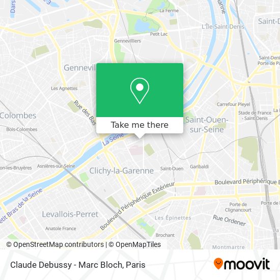 Mapa Claude Debussy - Marc Bloch
