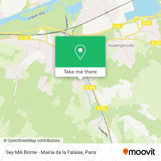 Sey MA Borne - Mairie de la Falaise map