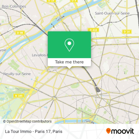 Mapa La Tour Immo - Paris 17