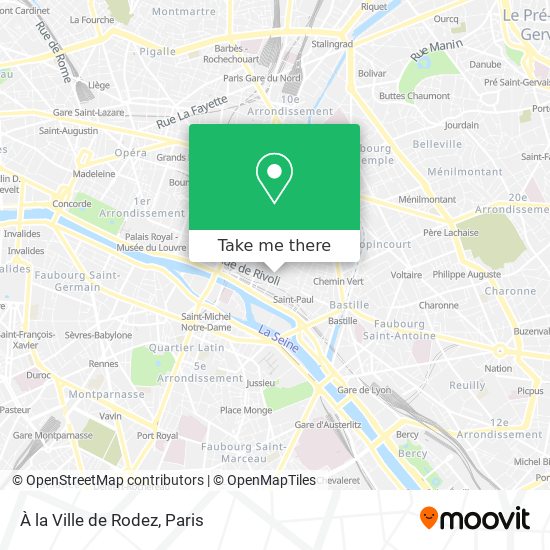 À la Ville de Rodez map