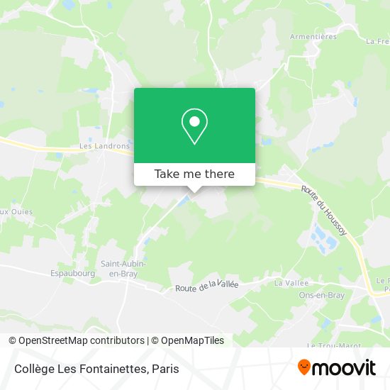 Collège Les Fontainettes map