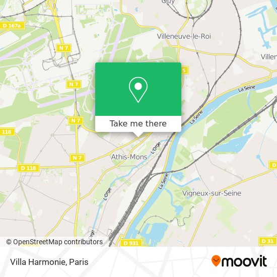 Villa Harmonie map