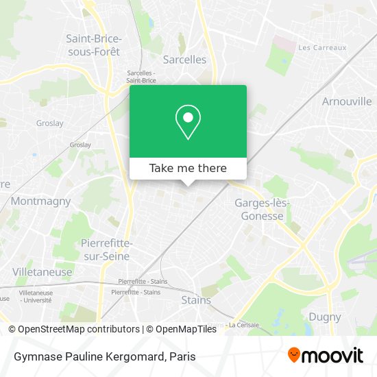 Gymnase Pauline Kergomard map