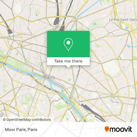 Mapa Moor Paris