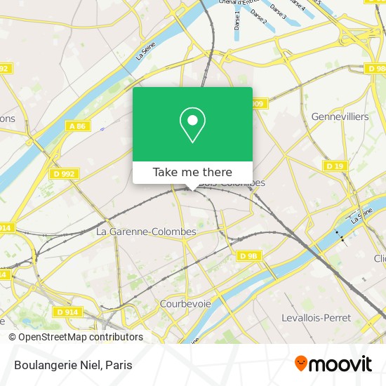 Boulangerie Niel map