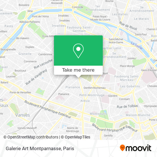 Galerie Art Montparnasse map