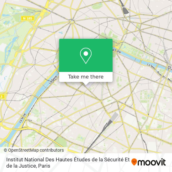 Institut National Des Hautes Études de la Sécurité Et de la Justice map