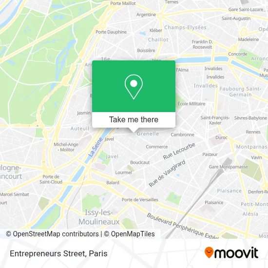 Rue Des Entrepreneurs map