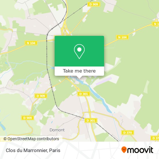 Clos du Marronnier map