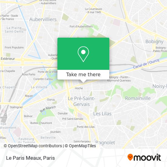 Le Paris Meaux map