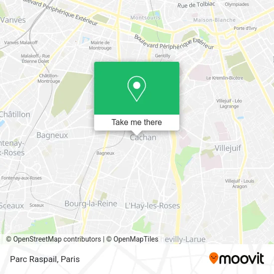 Parc Raspail map