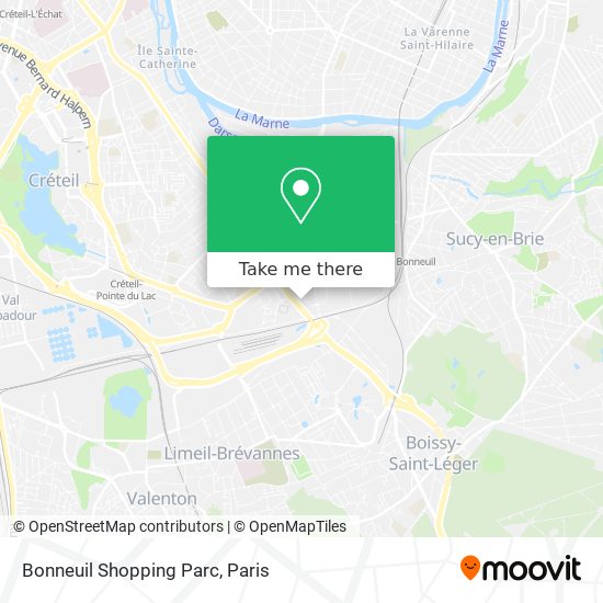 Mapa Bonneuil Shopping Parc