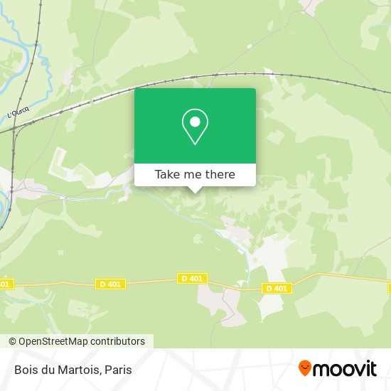 Bois du Martois map