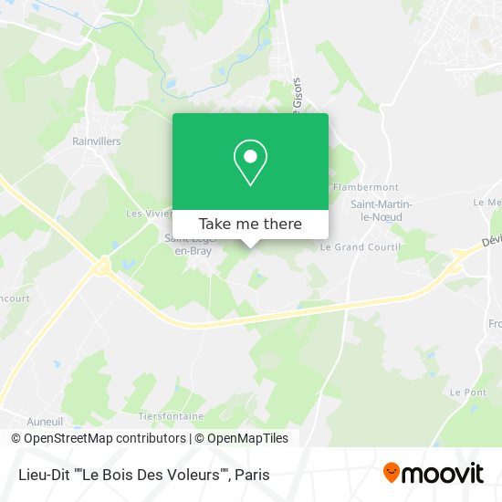 Mapa Lieu-Dit ""Le Bois Des Voleurs""