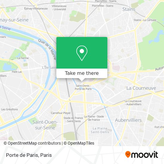 Porte de Paris map