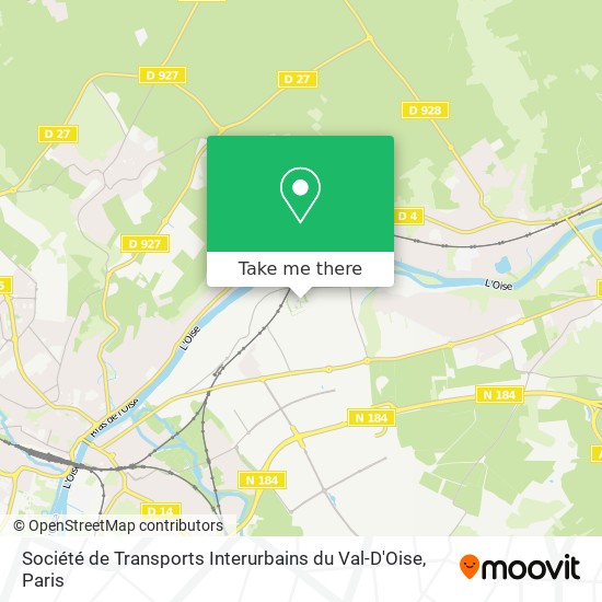 Société de Transports Interurbains du Val-D'Oise map