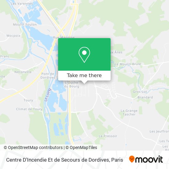Centre D'Incendie Et de Secours de Dordives map