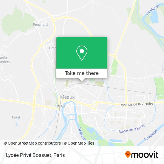 Mapa Lycée Privé Bossuet