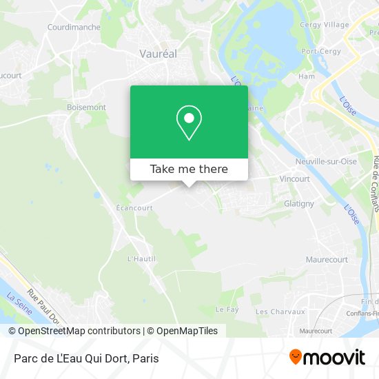 Mapa Parc de L'Eau Qui Dort