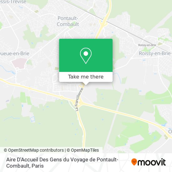 Aire D'Accueil Des Gens du Voyage de Pontault-Combault map