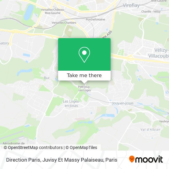 Direction Paris, Juvisy Et Massy Palaiseau map
