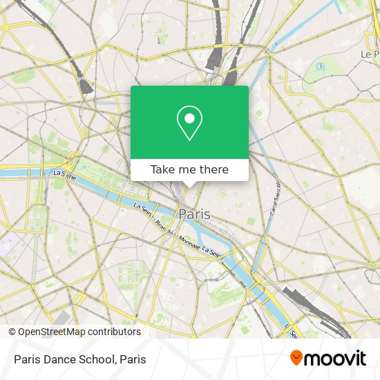 Mapa Paris Dance School
