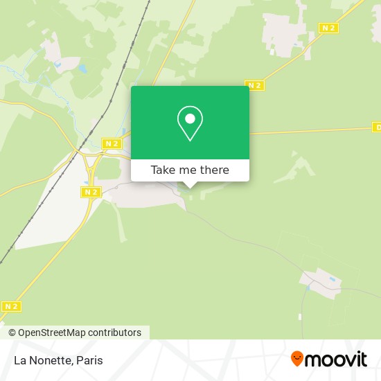 La Nonette map