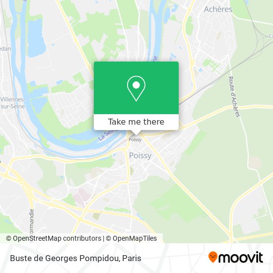 Buste de Georges Pompidou map
