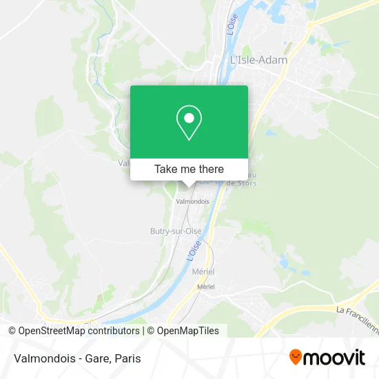Valmondois - Gare map