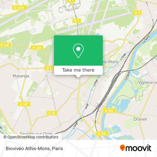 Mapa Biovivéo Athis-Mons