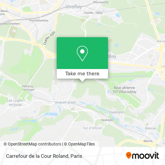 Carrefour de la Cour Roland map