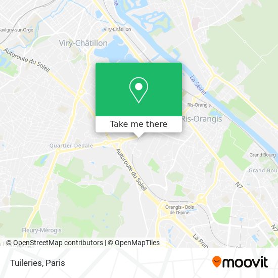 Mapa Tuileries