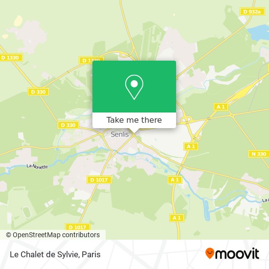 Mapa Le Chalet de Sylvie