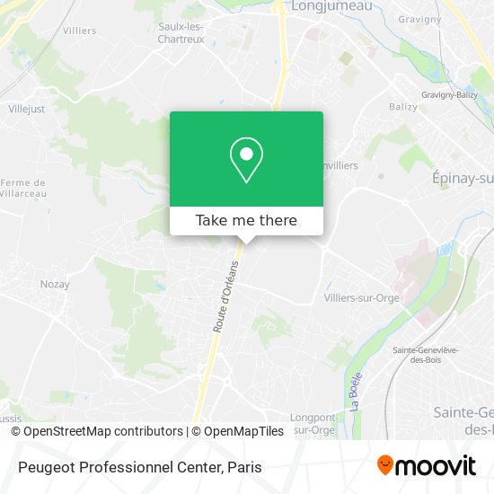 Peugeot Professionnel Center map