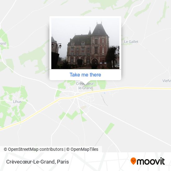 Crèvecœur-Le-Grand map