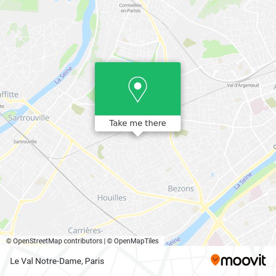 Mapa Le Val Notre-Dame