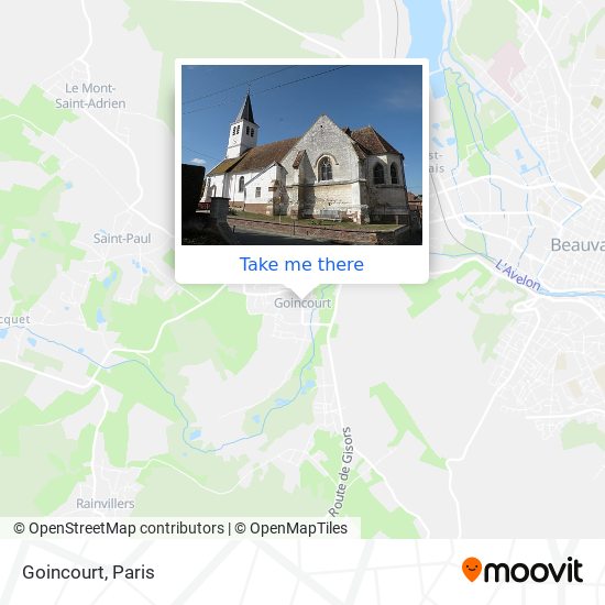 Mapa Goincourt