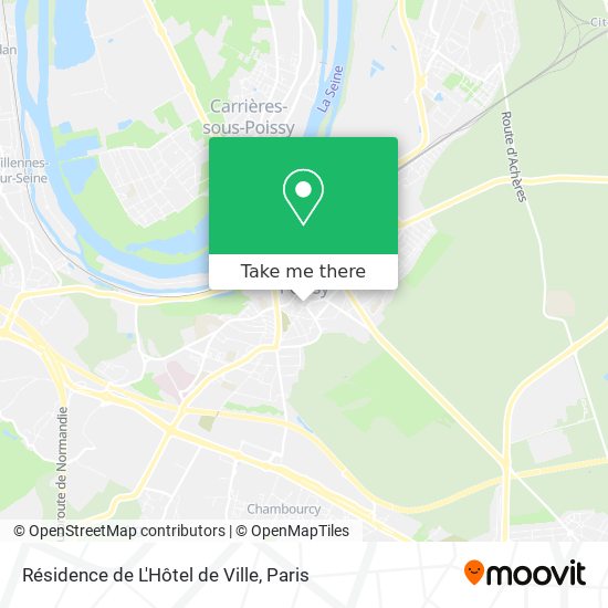 Résidence de L'Hôtel de Ville map