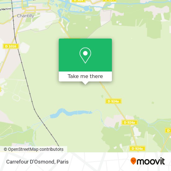 Carrefour D'Osmond map