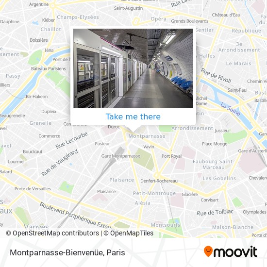 Montparnasse-Bienvenüe map