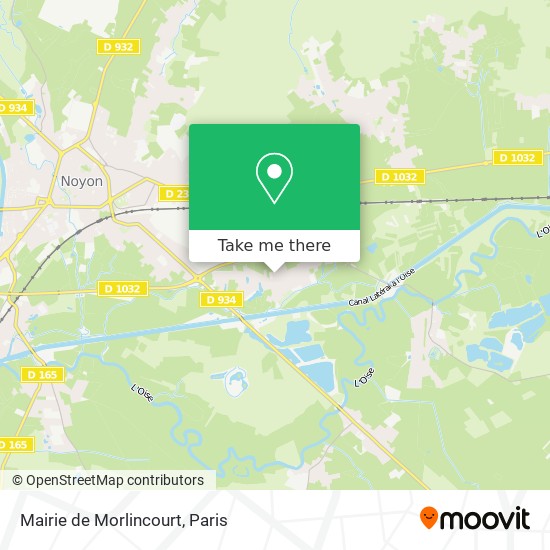 Mairie de Morlincourt map