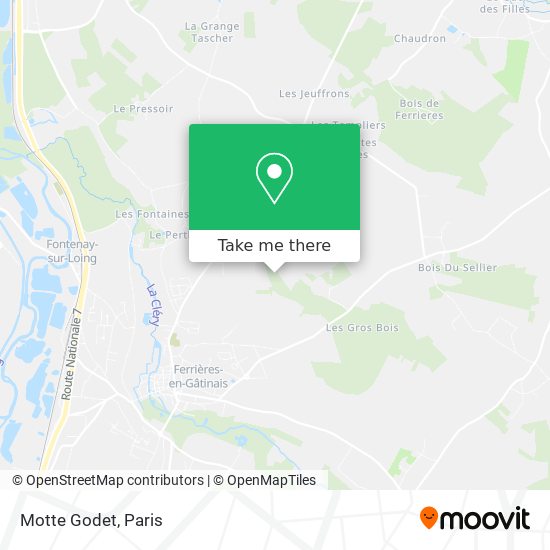 Mapa Motte Godet