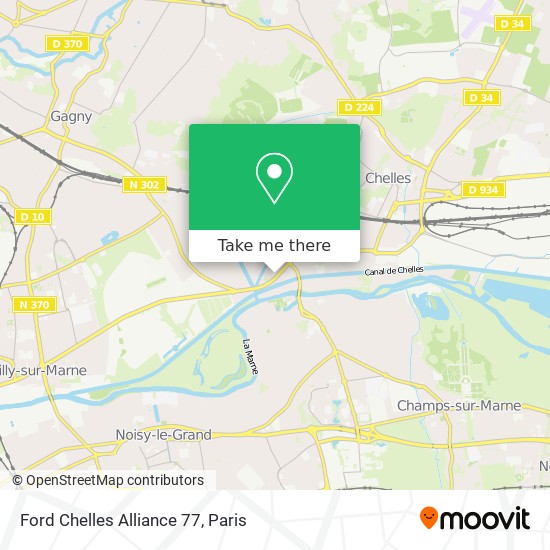 Ford Chelles Alliance 77 map