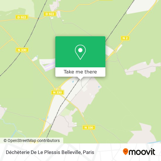 Mapa Déchèterie De Le Plessis Belleville