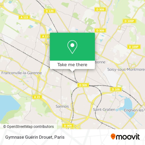 Gymnase Guérin Drouet map