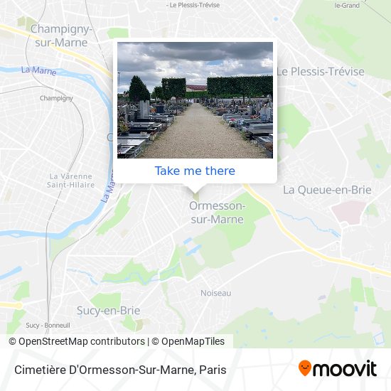 Mapa Cimetière D'Ormesson-Sur-Marne