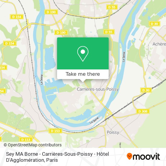 Sey MA Borne - Carrières-Sous-Poissy - Hôtel D'Agglomération map