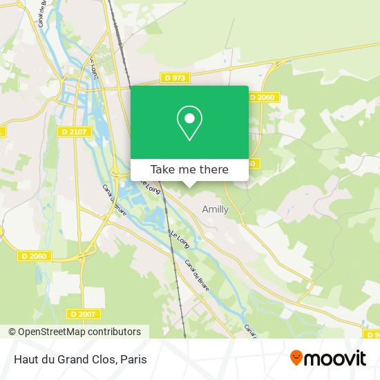 Haut du Grand Clos map