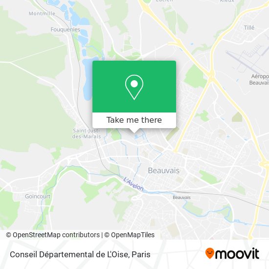 Conseil Départemental de L'Oise map