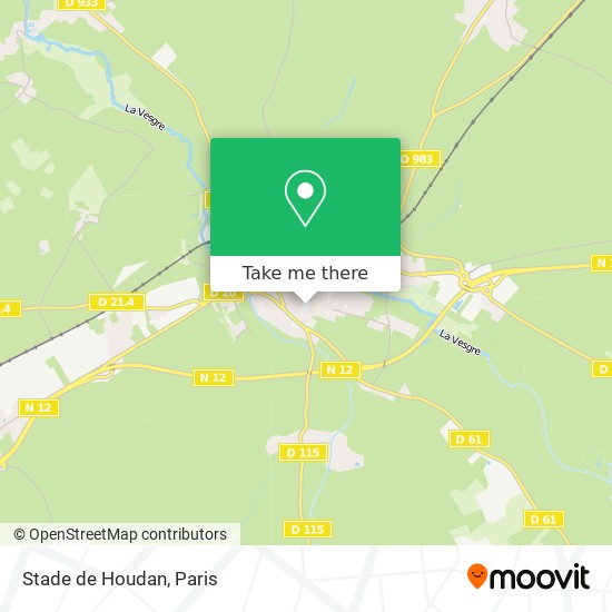 Stade de Houdan map